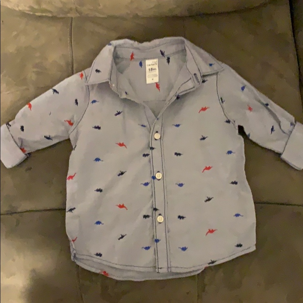 Adorable toddler boys button up shirt!